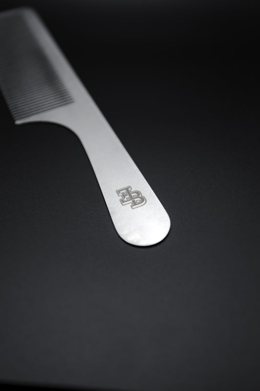 GunMetal Grey Eb Ultra-Thin FlatTop Comb